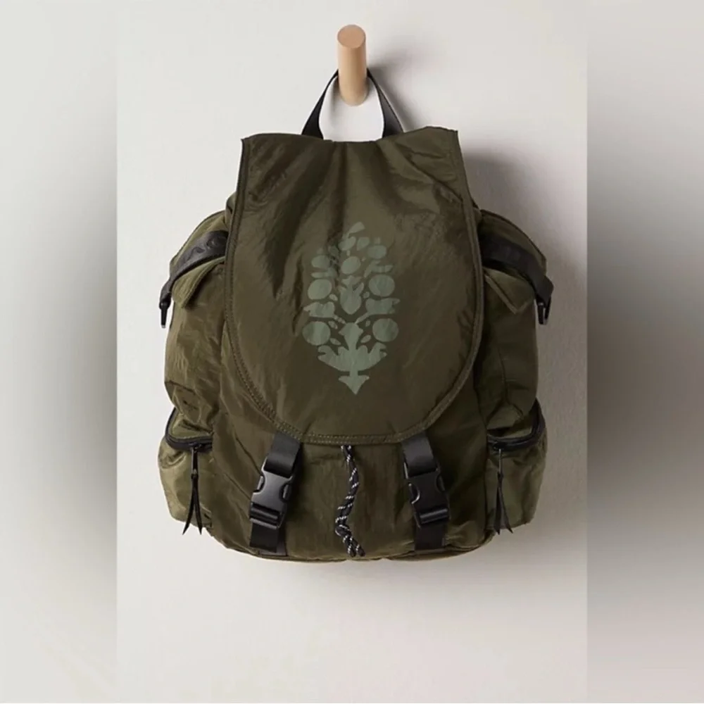 NWT Free People Movement Cool + Cozy Backpack – Olive Green – Sold Out - Picture 1 of 7